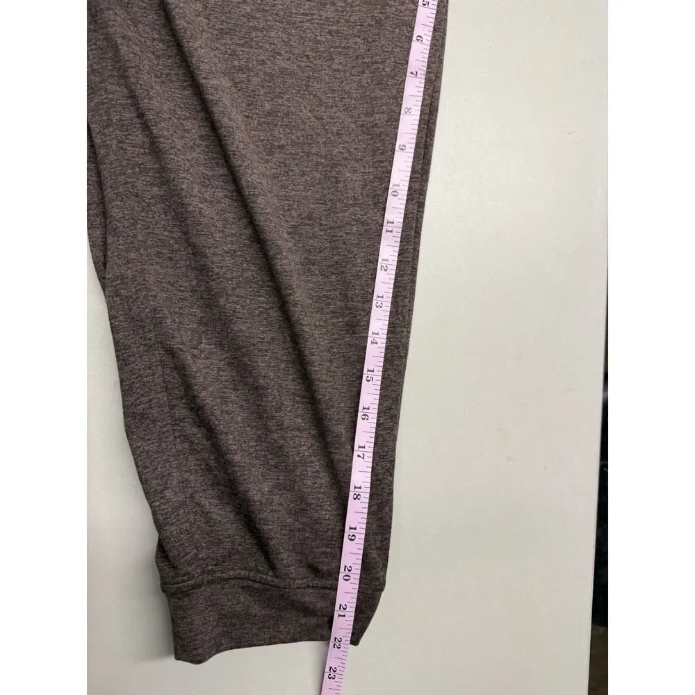 Lululemon Heathered Brown Performance Joggers Drawstring Waist Sz 6